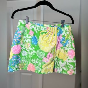 Lilly Pulitzer Jasmine Hibiscus Stroll Skort